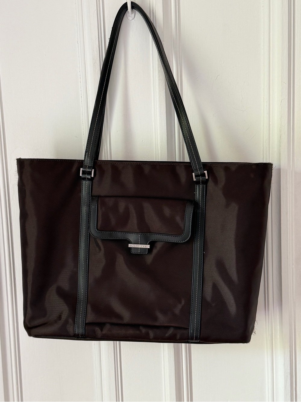 Samsonite Brown Laptop Tote Bag Multi Pocket Padded Computer Compartment